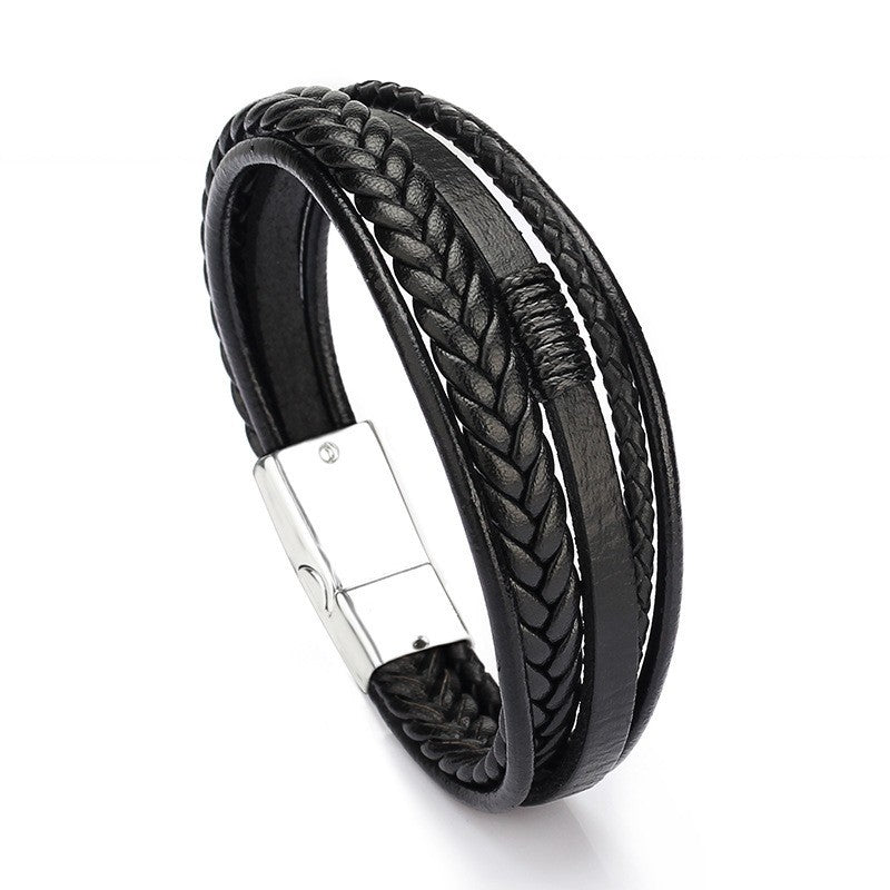 Wholesale Hand-woven leather bracelet